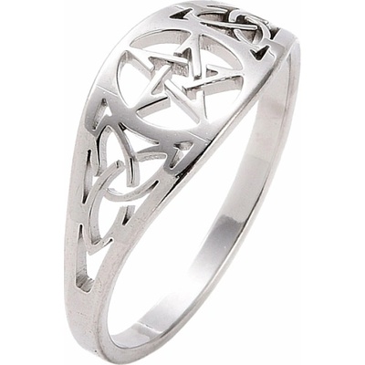 Nefertitis Prsten pro čarodějku Pentagram nerez ocel NF55441