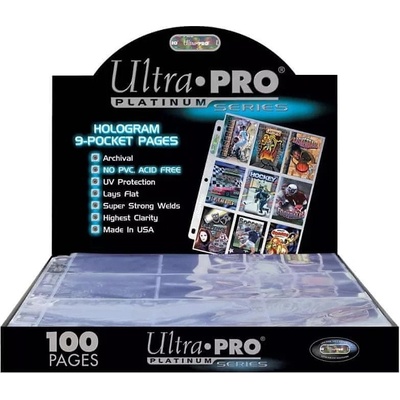 Ultra Pro Platinum stránkové obaly na 9 kariet 100 ks