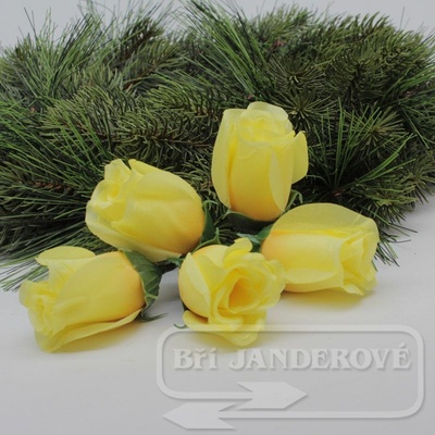 Růže poupě - žlutá světlá - VL0505