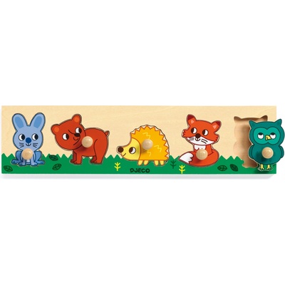 Djeco vkládací puzzle Lesní zvířátka