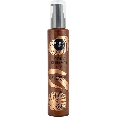 Organic Shop Блестящо масло за тяло Chocolate & Mango, 100 ml