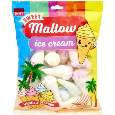 Becky's marshmallows ve tvaru zmrzlinek s vanilkovou příchutí 135 g