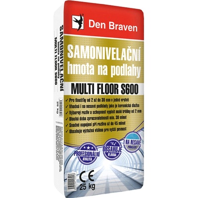 DEN BRAVEN - Samonivelačná hmota MULTI FLOOR S600 šedá 25 kg