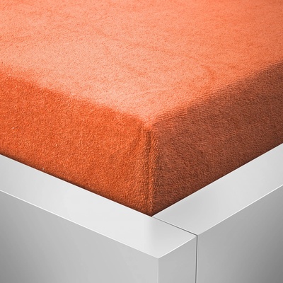 Chanar Prostěradlo Froté Top oranžové 140x200