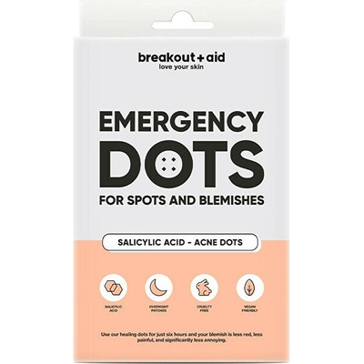 Emergency Dots Náplasti na akné s kyselinou salicylovou 72 ks