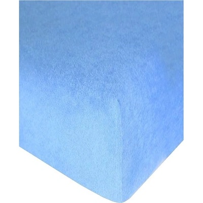 4 sleep froté s gumou světle modré 90x200