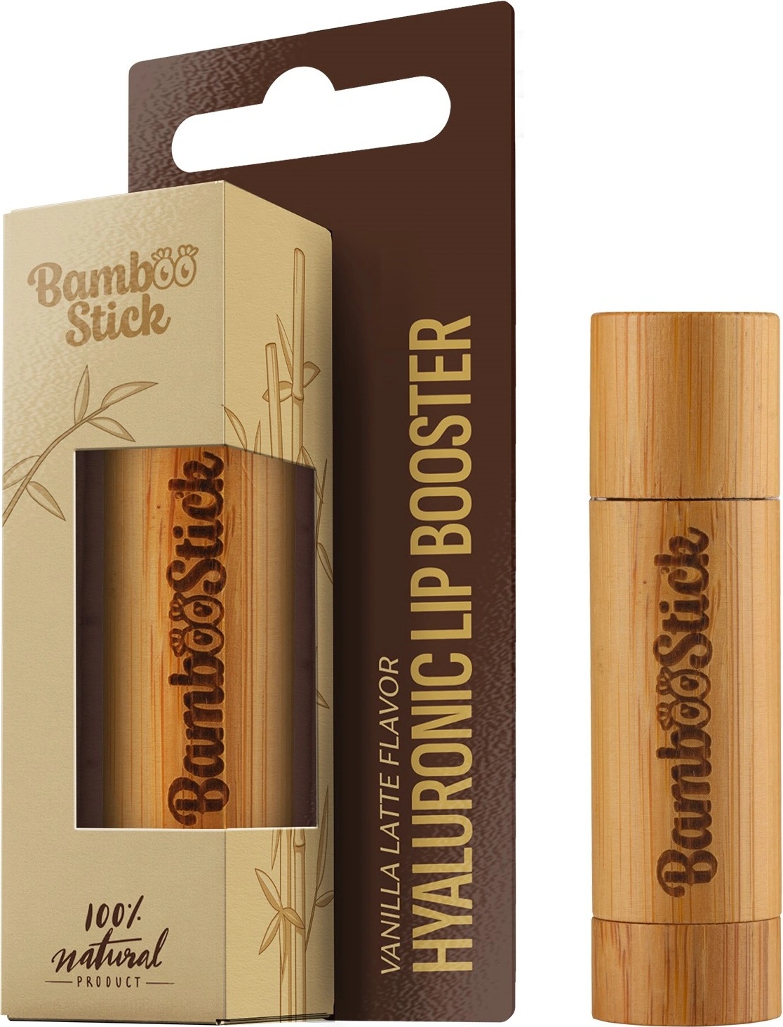Bamboostick Hyaluronic Lip Booster, Vanilla Latte Балсам за устни унисекс 5ml