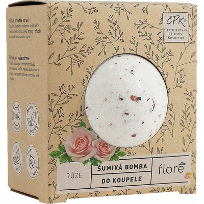 Floré šumivá bomba do kúpeľa Ruža 110 g