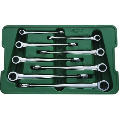 Sata Očkoploché ráčnové klíče 8 ÷ 19 mm XL X-Beam Sada 8 dílů ST08015SJ