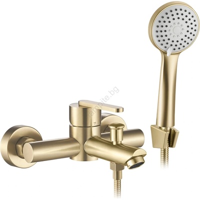 Rea Rea-b5513 - Комплект за вана със смесител ontario в четкано злато (re0341)