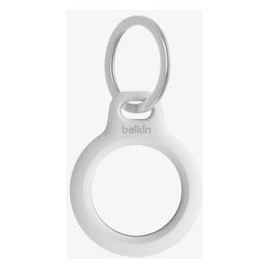 Apple Belkin Secure Holder w Keyring - Airtag - White (F8W973btWHT)