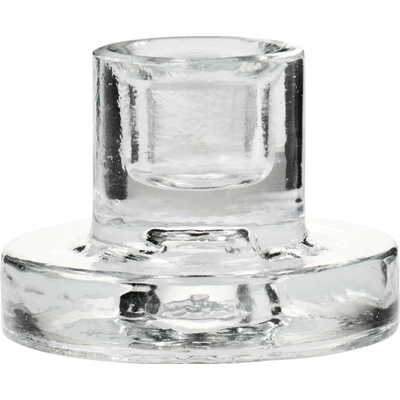 Skleněný svícen Ib Laursen pro svíčku P.1,3 cm čirý