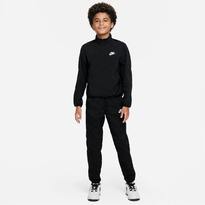 Nike Детски анцуг Nike Sportswear Big Kids' Tracksuit - Black/White