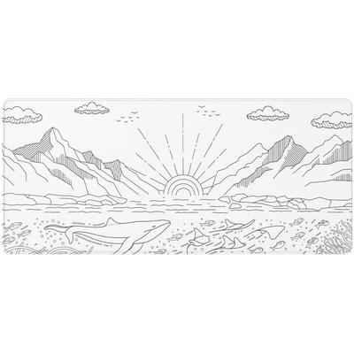 Dark Project Геймърски пад Dark Project - Nostra White XL (FSH-DP-PAD-TNOSTRA-WH-XL)