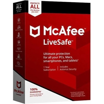 MCAFEE LIVESAFE 1 lic. 12 mes.
