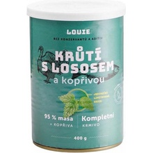 Louie Dog Krůtí s lososem a kopřivou 400 g