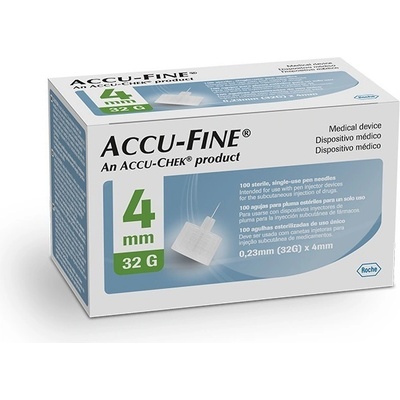 Accu-Fine jehly do inzulínového pera 32 G x 4 mm 100 ks – Zboží Dáma