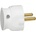 Legrand Щепсел бял плосък без заземяване Slim 16A /15бр/ - 050183 (050183)