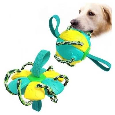 Hračka Outdoor Interactive Frisbee Training Soccer tyrkysová+žlutá 14,5 x 14,5 x 14 cm