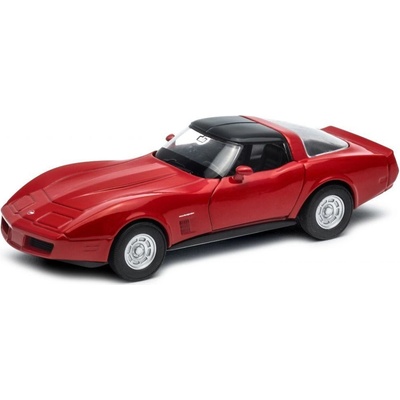Welly Chevrolet Corvette Coupe 1982 model červený 1:34