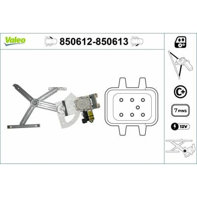 Mechanizmus zdvíhania okna VALEO 850612