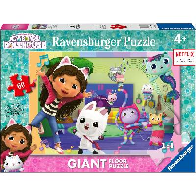 Ravensburger Пъзел за под Ravensburger от 60 части - Къщичката за кукли на Габи (3180)