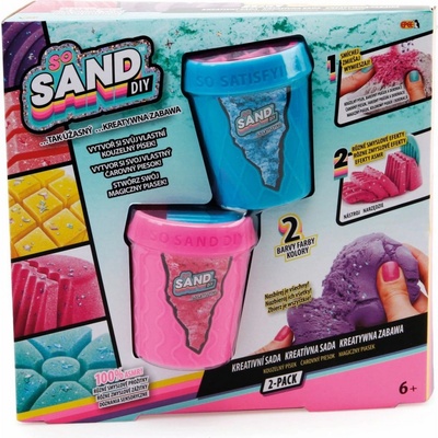 EP Line So Sand kouzelný písek set 2 kelímky s nástroji a doplňky různé barvy