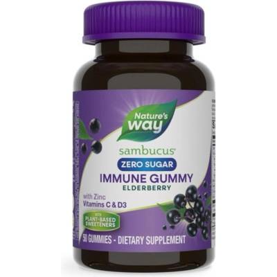 Nature's Way Sambucus Immune Gummy, без захар, 50 желирани таблетки, Nature's Way (14616)