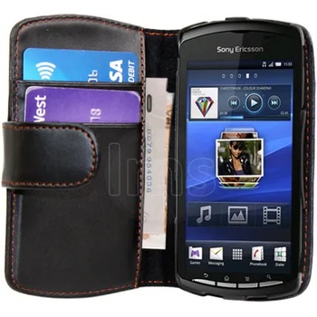 Sony Ericsson Xperia Play Wallet Калъф + Протектор