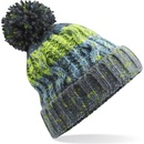 Beechfield s bambulí Corkscrew beanie B486 šedá-zelená