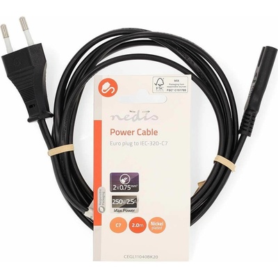 Nedis 2m black CEGL11040BK20