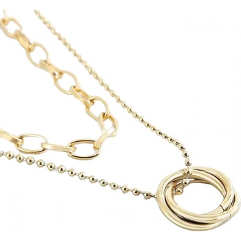 HARAHU Колие da-15152 - Златна kp15152 (da-15152)