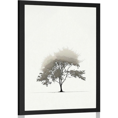 Plagát minimalistický listnatý strom