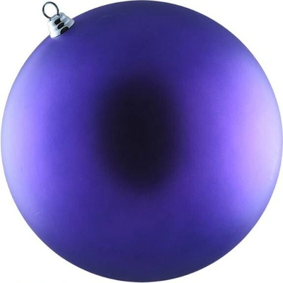 DECOLED Velká vánoční ozdoba 30 cm plastová koule fialová matná