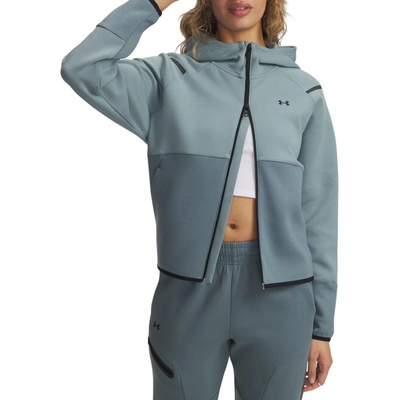 Under Armour UNSTOPPABLE FLEECE FZ Hoodie zelená 1379842-323