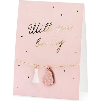 Image 1 of PartyDeco Картичка с гривна - Ще бъдеш моя шаферка