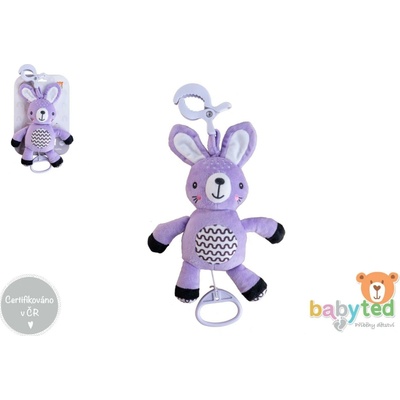 babyted Naťahovací hrací strojček 30 cm záves na postieľku/kočík Zajačik