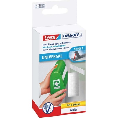 Tesa samolepicí suchý zip černý obě strany 1 m x 20 mm – Zboží Mobilmania
