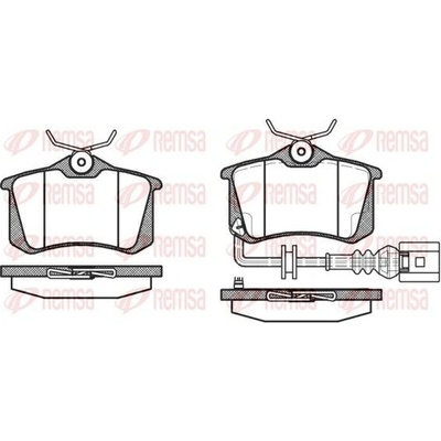 Sada brzdových platničiek kotúčovej brzdy REMSA 0263.41