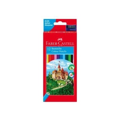 Farebné ceruzky, sada, šesťhranné, FABER-CASTELL "Classic", 12 rôznych farieb