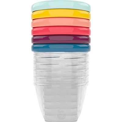Babymoov misky s víčky 180 ml sada 6ks