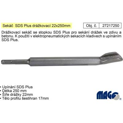 MAGG Sekáč SDS Plus drážkovací 22x250mm (TR233423)
