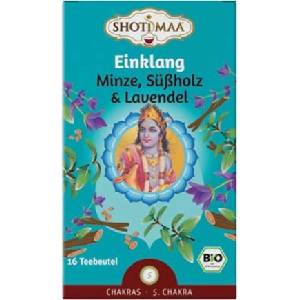 Shoti Maa Био чай Einklang - мента, сладък корен и лавандула - 16 пакетчета чай