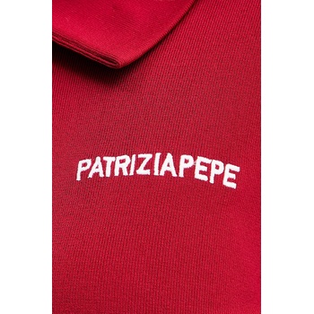 Patrizia Pepe Суичър Patrizia Pepe в червено с апликация 8K0307 K266 (8K0307.K266)