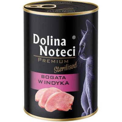 Dolina Noteci Премиум за стерилизирани котки, богат на пуйка, 400 г