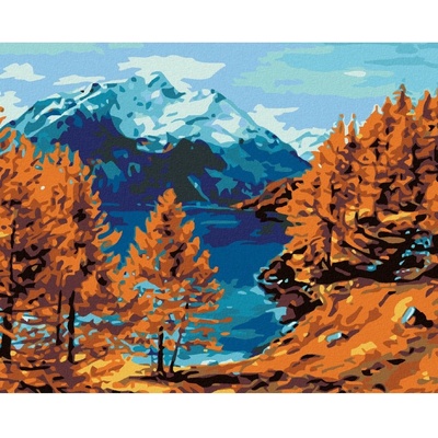 Zuty Malování podle čísel JEZERO POD HOROU