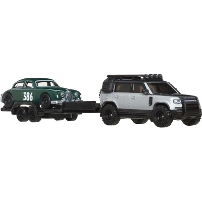 Mattel Игрален комплект Hot Wheels Car Culture - Jaguar MK1/ 2023 Land Rover Defender 110, 1: 64 (FLF56)