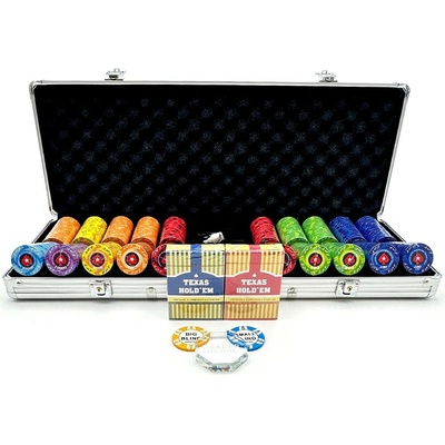 ProZona Set Elite Pro 500 ks, 10g keramické očíslované žetóny, hliníkový kufrík