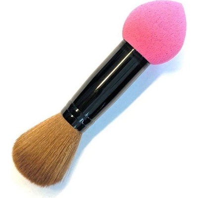 Divine cosmetics houbička se štětcem na makeup růžová 12,5 cm