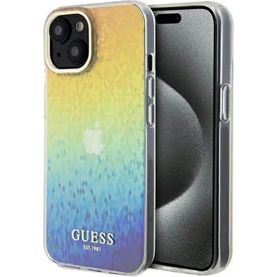 GUESS Кейс Guess IML Faceted Mirror Disco Iridescent за iPhone 14 / 15 / 13, многоцветен (GUE003402-0)
